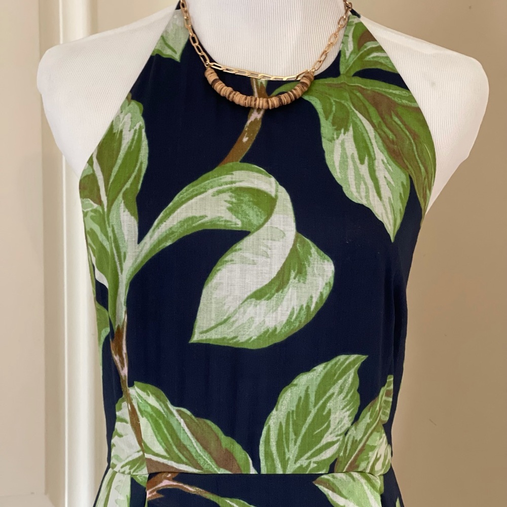 Ann Taylor size 10 summer midi dress halter top